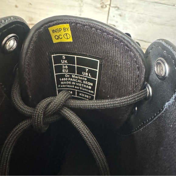 Dr. Martens Black Sequin Combat Boots - Picture 10 of 12